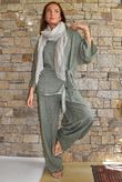 Lindin Linen Blend Kimono Top Washed Khaki